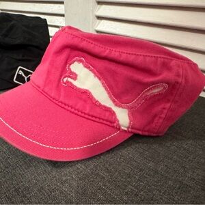 (3 Hats) Women’s ONE SIZE Pink, Black & white Puma Hats/ Caps